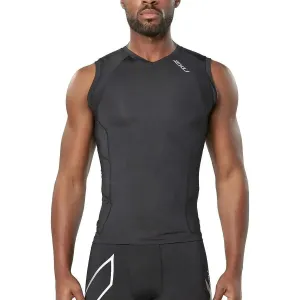 2XU Men's Compression Sleeveless Top - Black