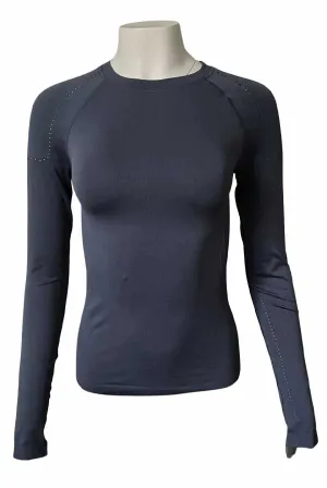 70° Signature Seamless Long Sleeve Tee in Indigo Blue