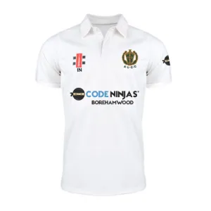 Abbots Langley CC  Senior's Ivory Pro Performance V2 S/S Shirt (initials)