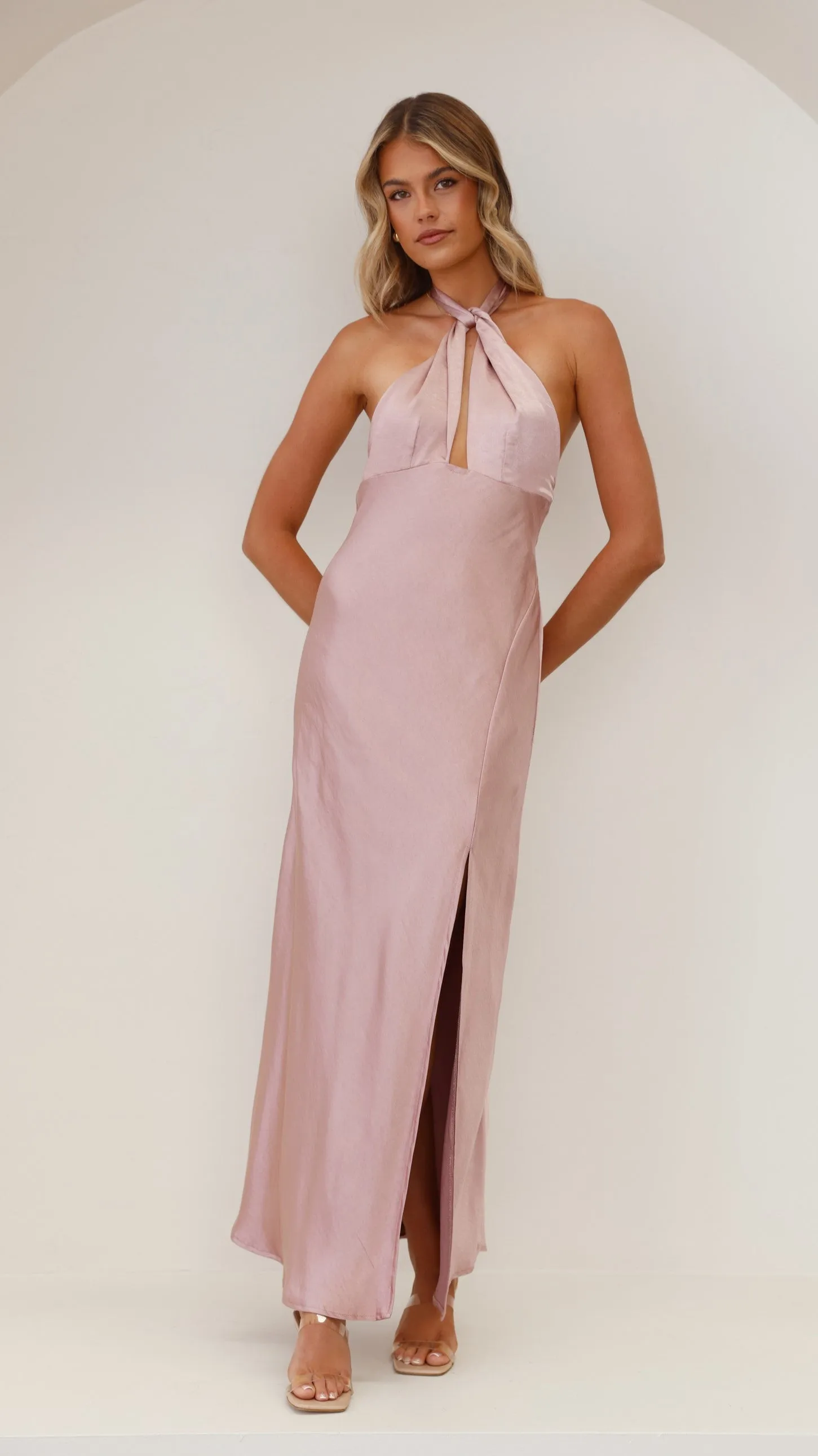 Amalia Maxi Dress - Dusty Pink