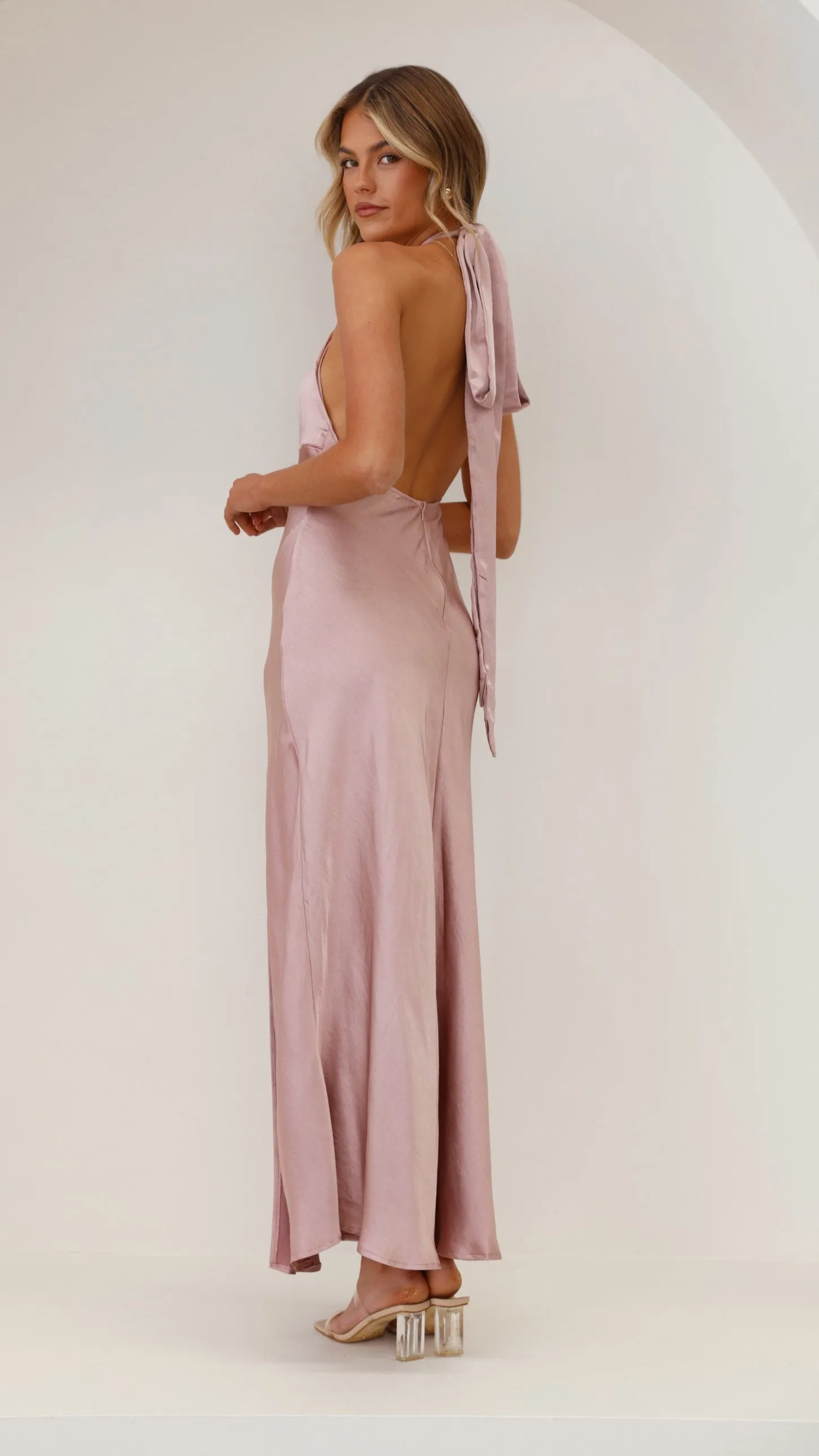 Amalia Maxi Dress - Dusty Pink