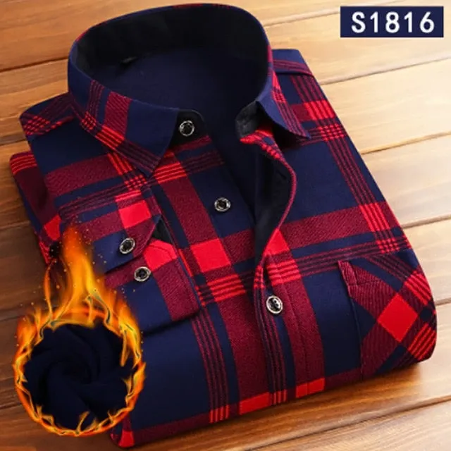 Autumn Winter Flannel Warm Long Sleeve