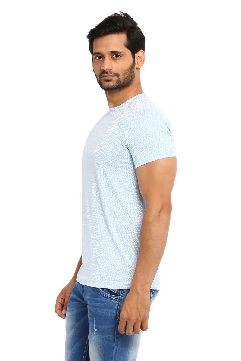 AXMANN Casual T-Shirt (Sky | Melange) Combo Pack