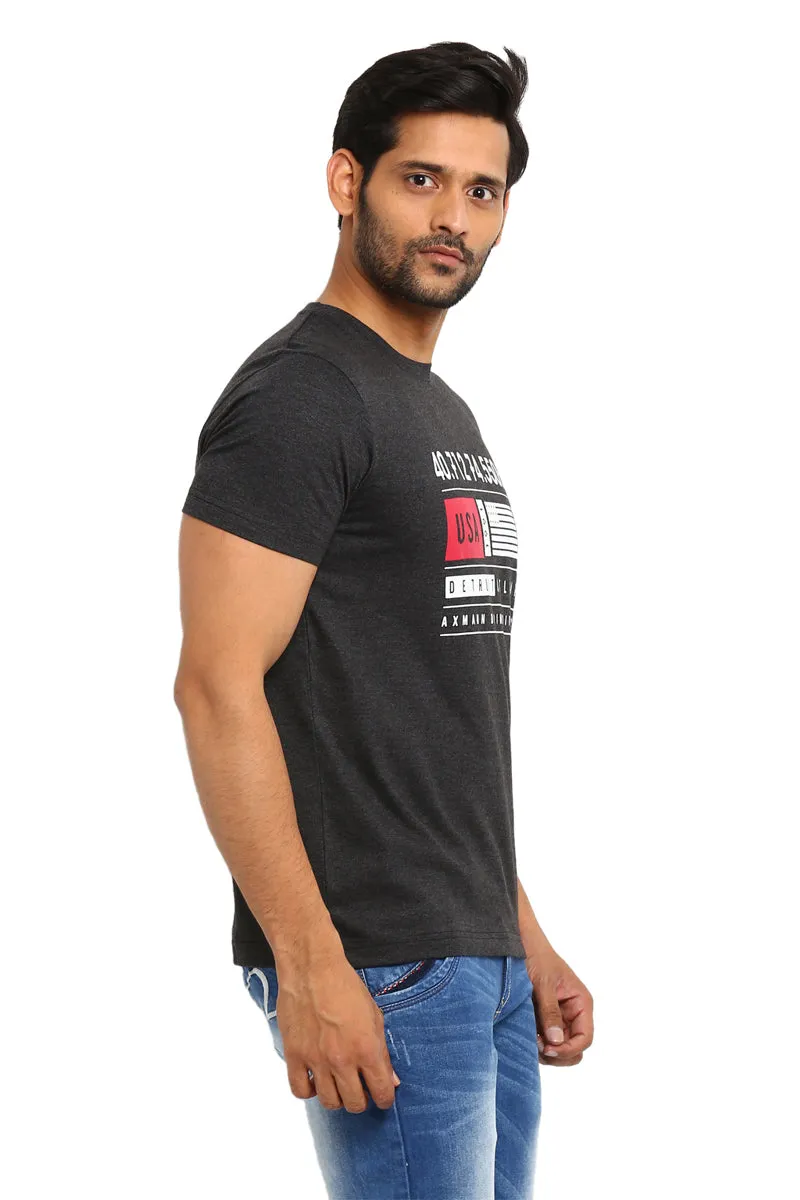 AXMANN Casual T-Shirt (Sky | Melange) Combo Pack