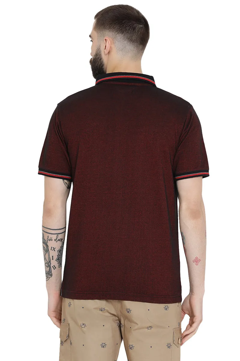 Axmann Self Textured Polo T-Shirt