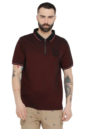 Axmann Self Textured Polo T-Shirt