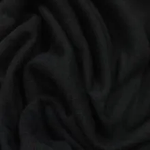 Black Bamboo Hemp Stretch Fleece Fabric - 380 GSM, $15.61/yd, 15 Yards