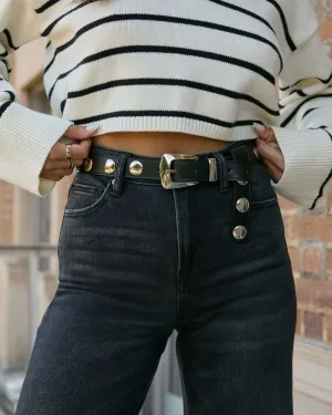 Cartago Studded Skinny Belt