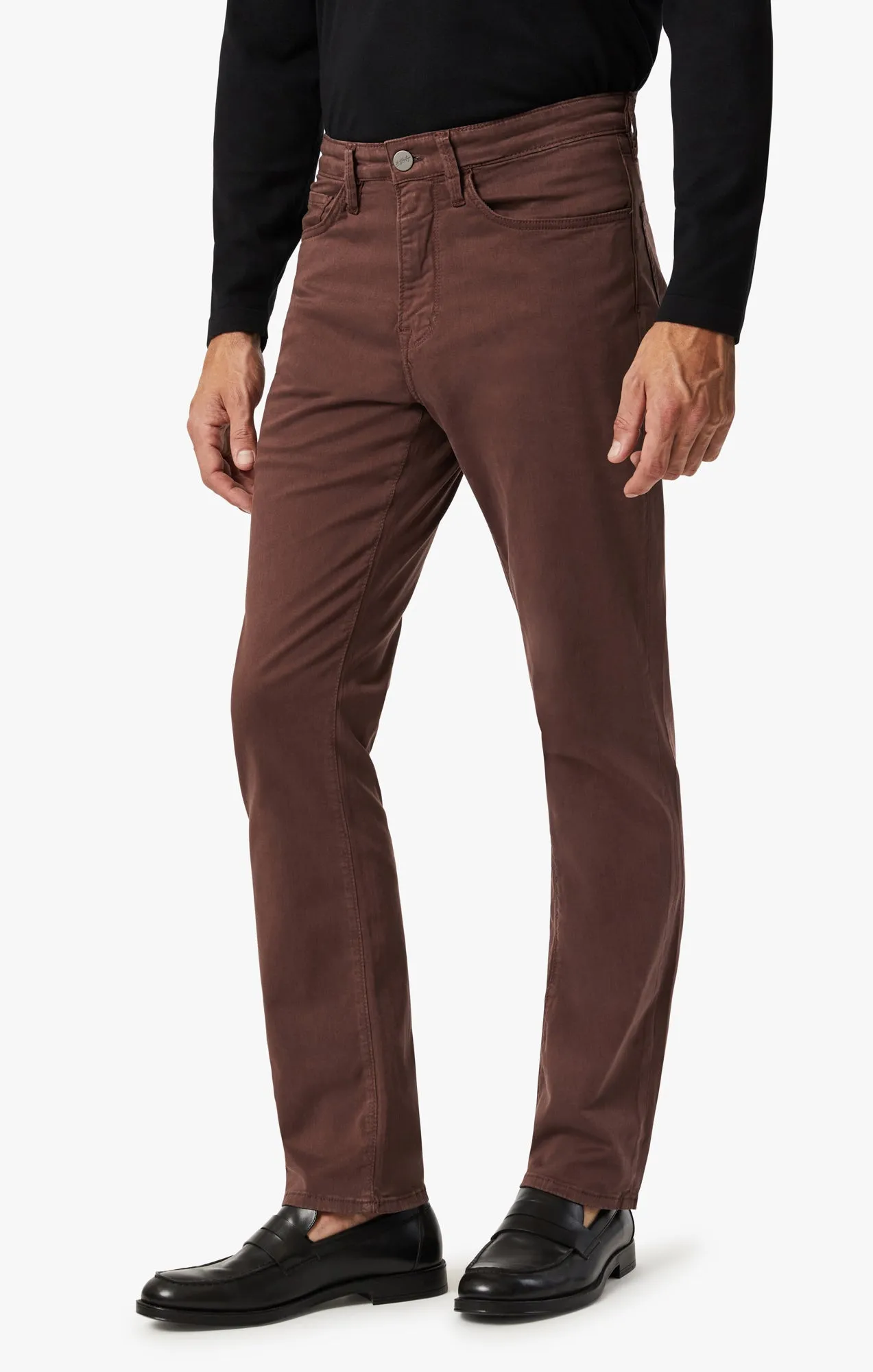 Charisma Relaxed Straight Leg Pants In Mahogany Twill