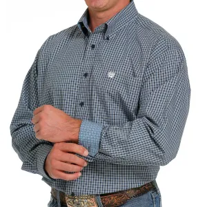 Cinch Men's Plaid Navy Shirt