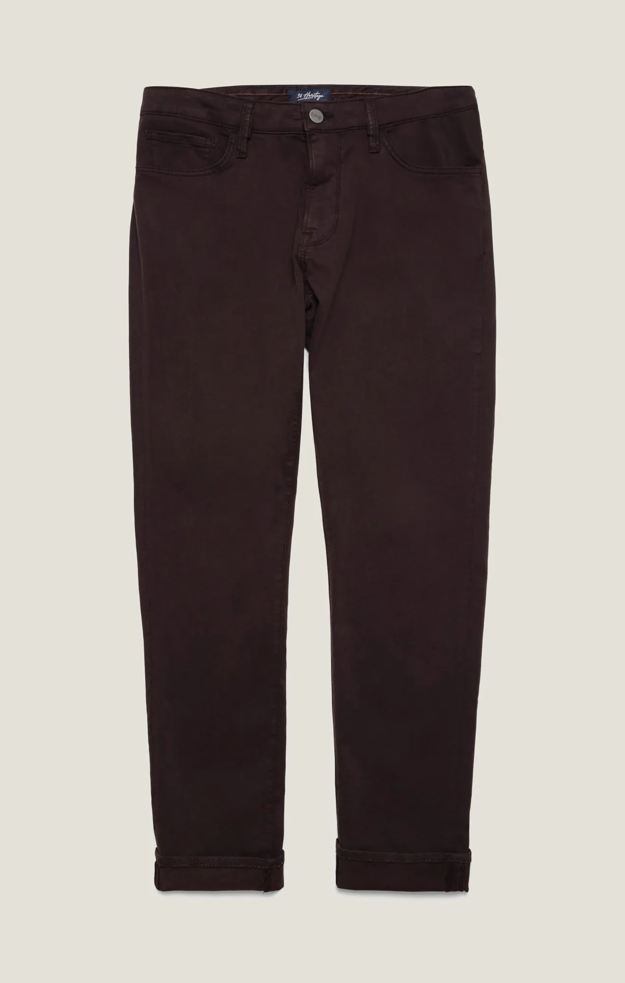 Courage Straight Leg Pants in Burgundy Twill