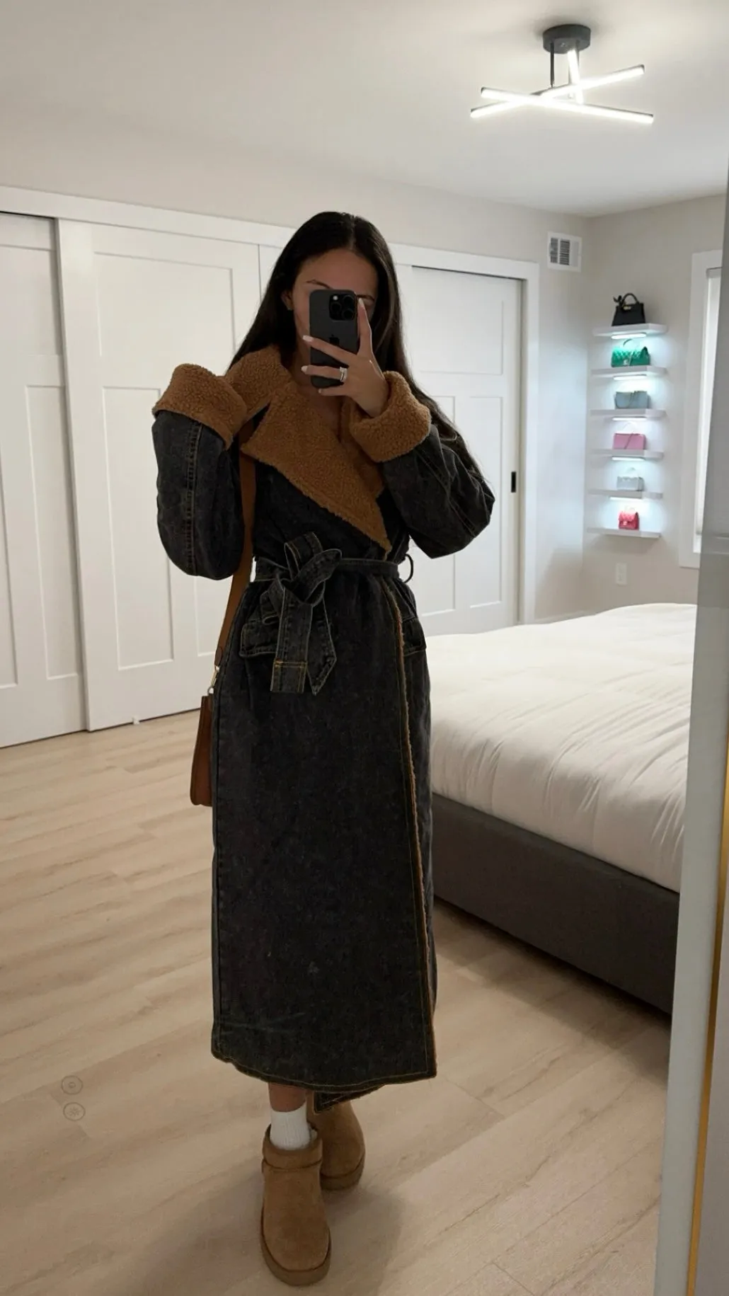 DENIM MAXI COAT