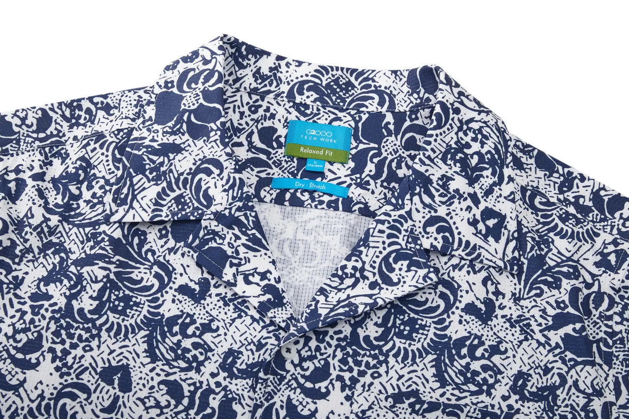 Dry Floral All Over Print Print Shirt in Relaxed Fit