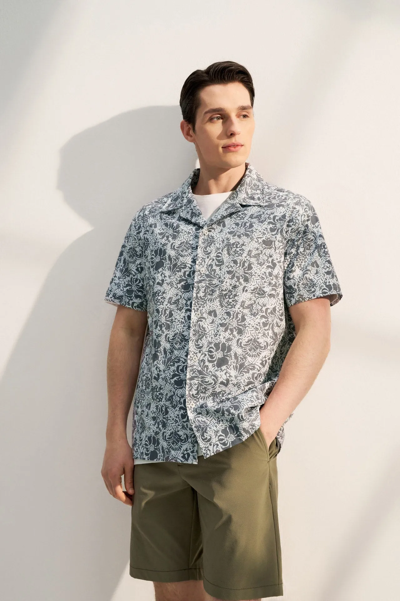 Dry Floral All Over Print Print Shirt in Relaxed Fit