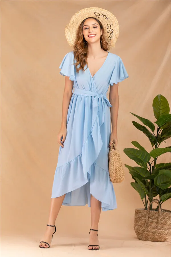 Dunnmall Elegant Ruffle Dress