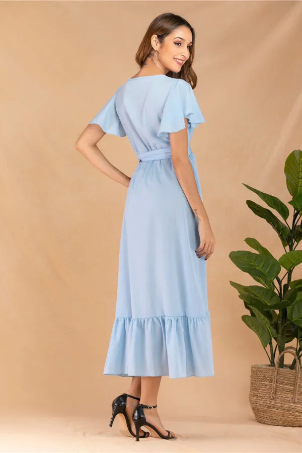 Dunnmall Elegant Ruffle Dress