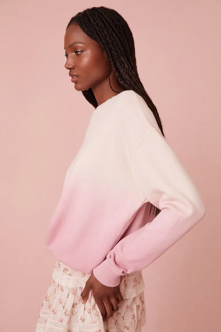 Elvira Dip Dyed Embroidered Sweatshirt