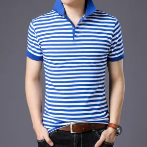 England Style Striped 2019 Brand Fashion Polo Shirts Short Sleeve Men Summer Cotton Breathable Tops Tee ASIAN SIZE M-5XL 6XL