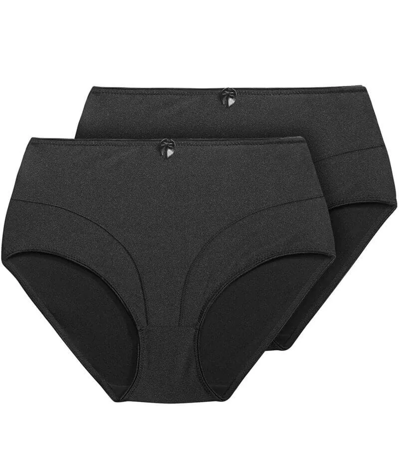 Exquisite Form Control Top Shaping Brief 2 Pack - Black