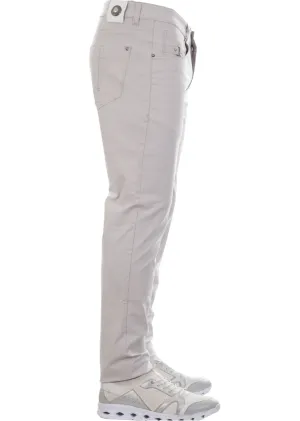 Gray Buckle Tech Cotton Pants