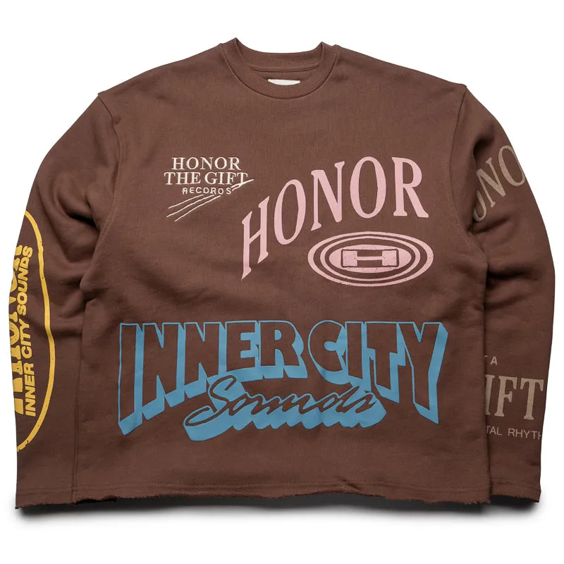 Honor The Gift Studio Crewneck 2.0 - Brown