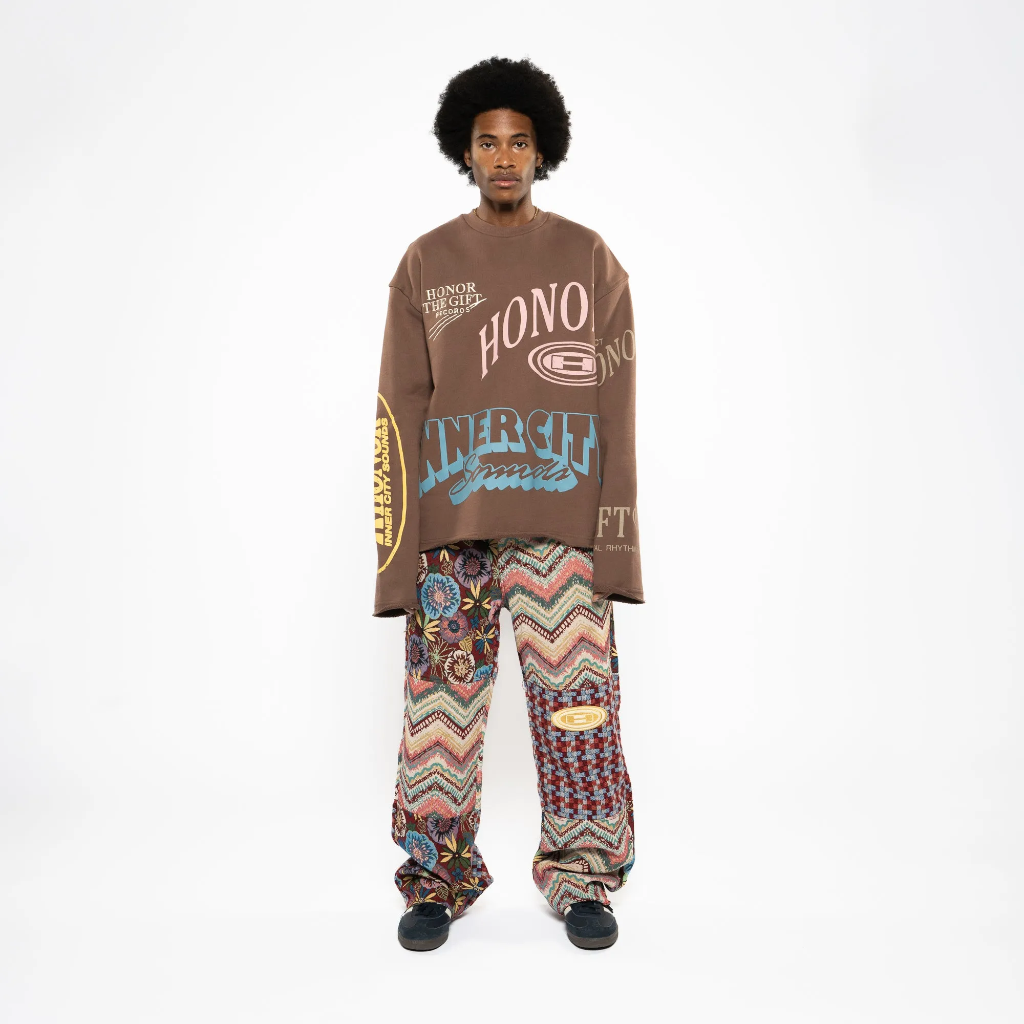 Honor The Gift Studio Crewneck 2.0 - Brown