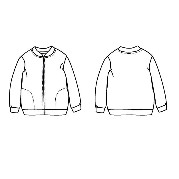 JULES Sweat Bomber - 3-12Y - Paper Sewing Pattern