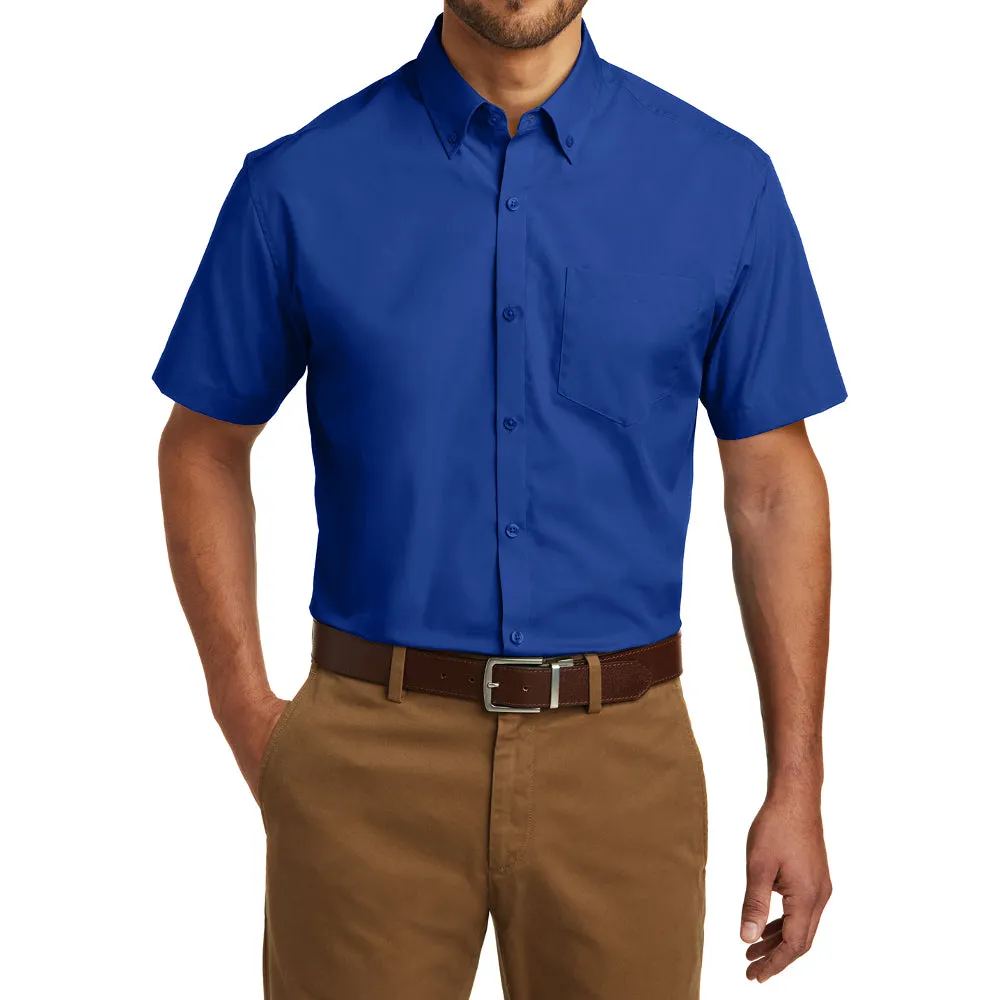 Men's Short Sleeve Carefree Poplin Shirt