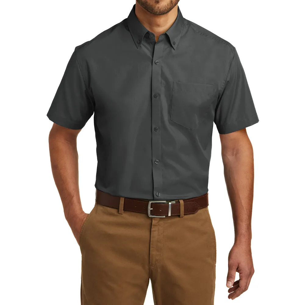 Men's Short Sleeve Carefree Poplin Shirt