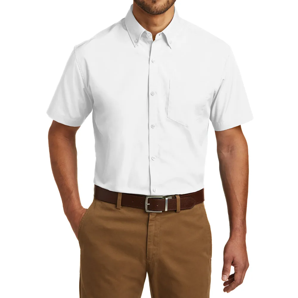 Men's Short Sleeve Carefree Poplin Shirt