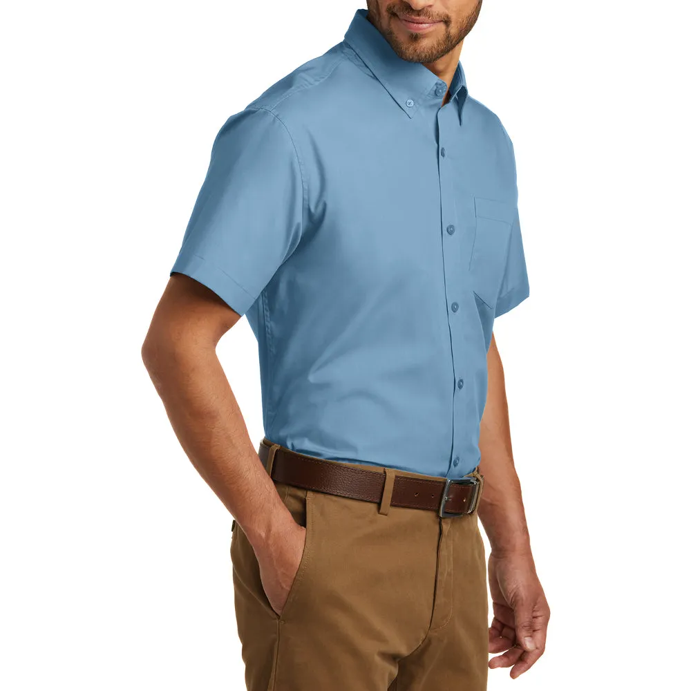 Men's Short Sleeve Carefree Poplin Shirt