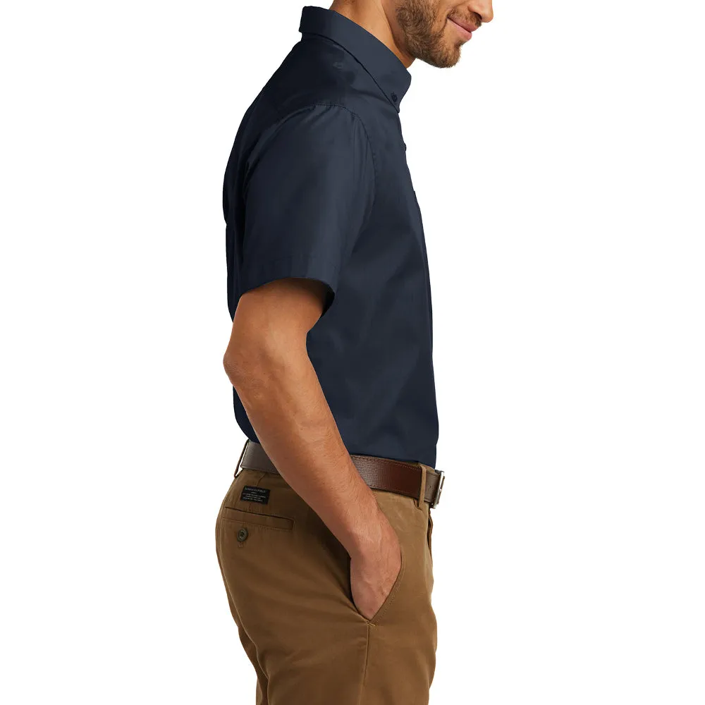 Men's Short Sleeve Carefree Poplin Shirt