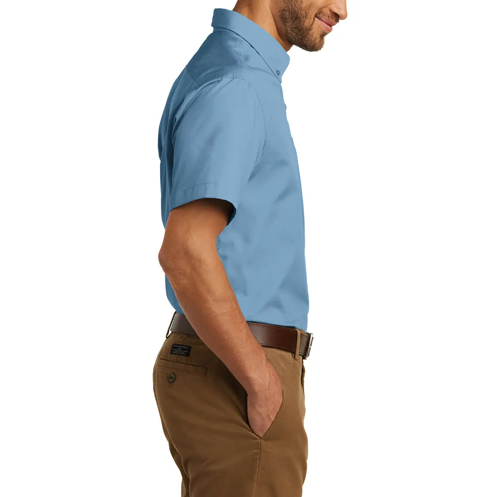 Men's Short Sleeve Carefree Poplin Shirt