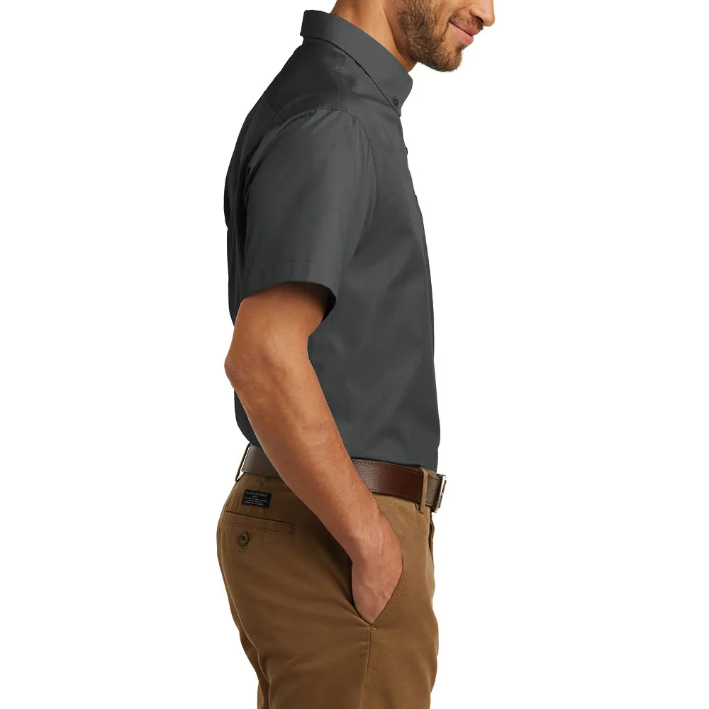 Men's Short Sleeve Carefree Poplin Shirt