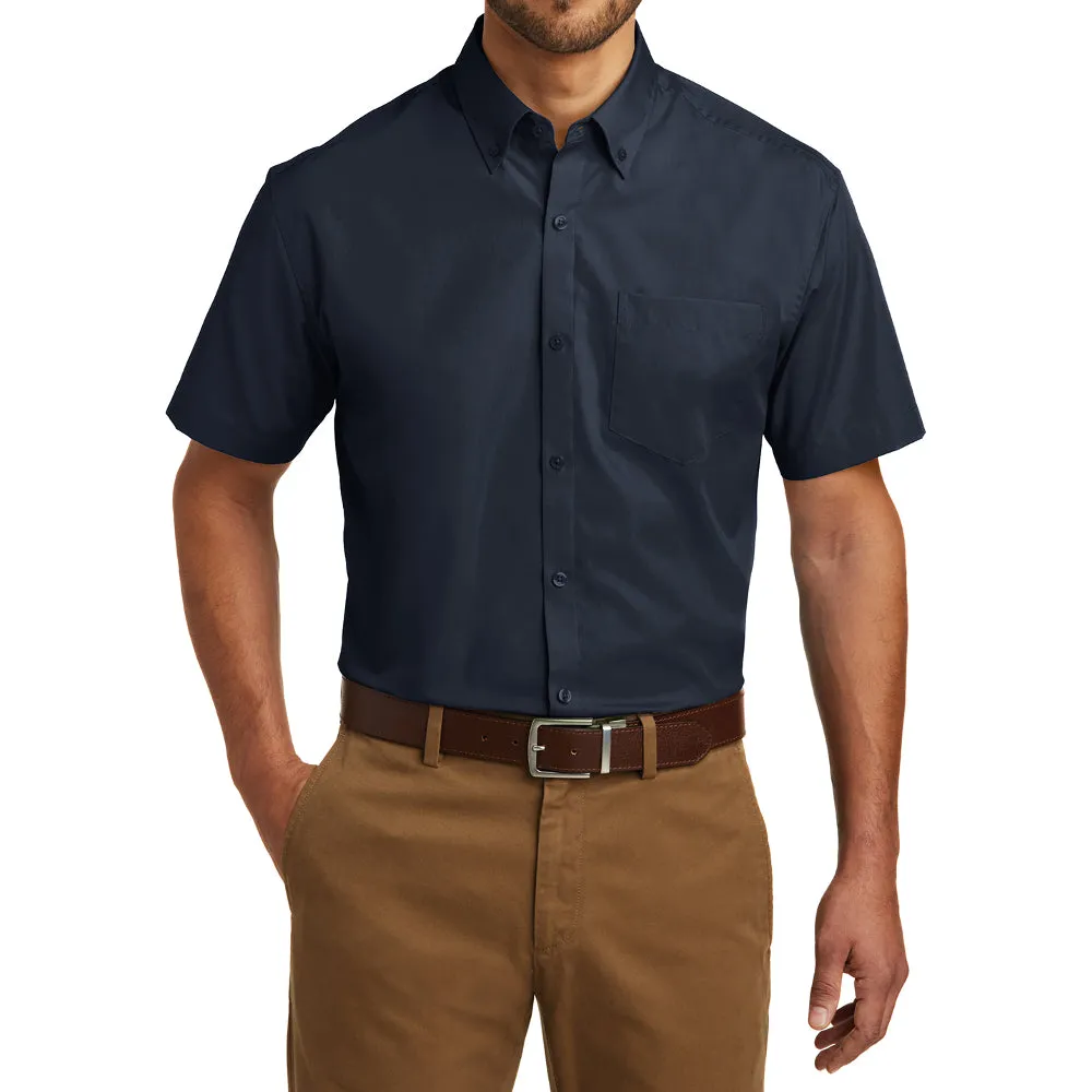 Men's Short Sleeve Carefree Poplin Shirt