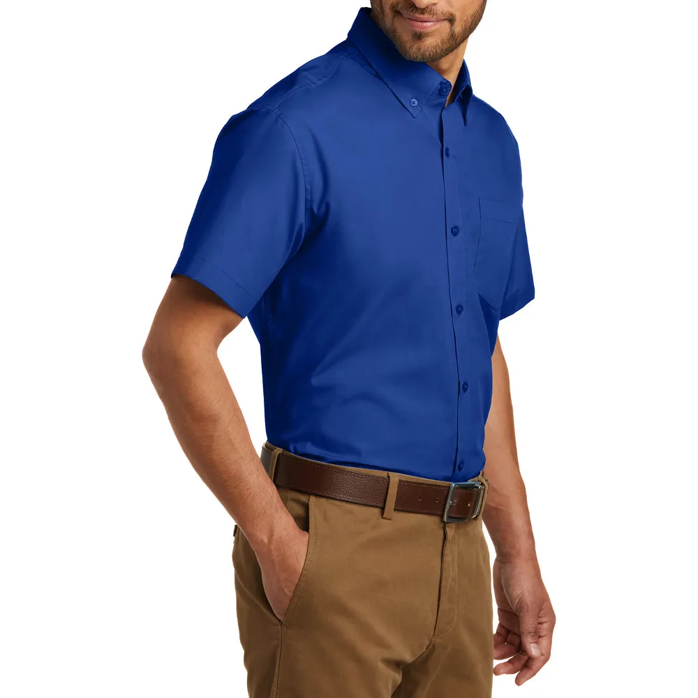 Men's Short Sleeve Carefree Poplin Shirt