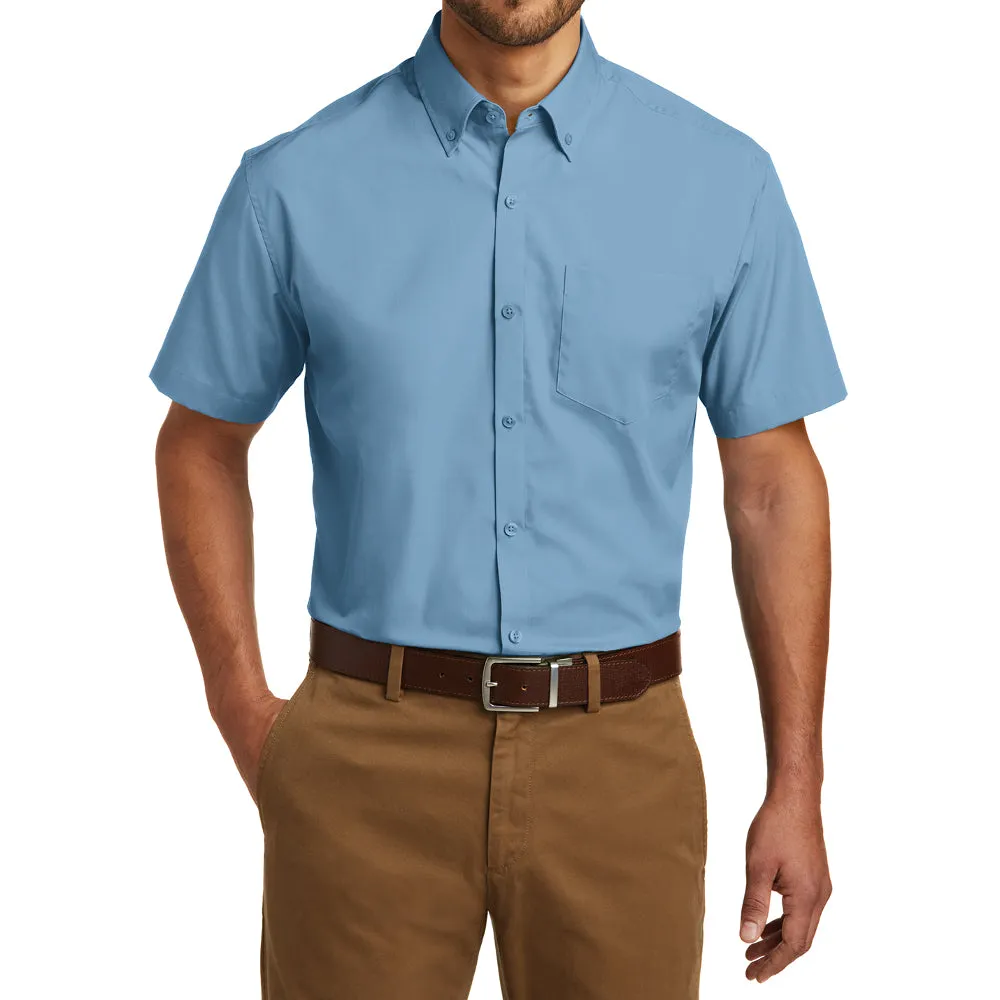 Men's Short Sleeve Carefree Poplin Shirt