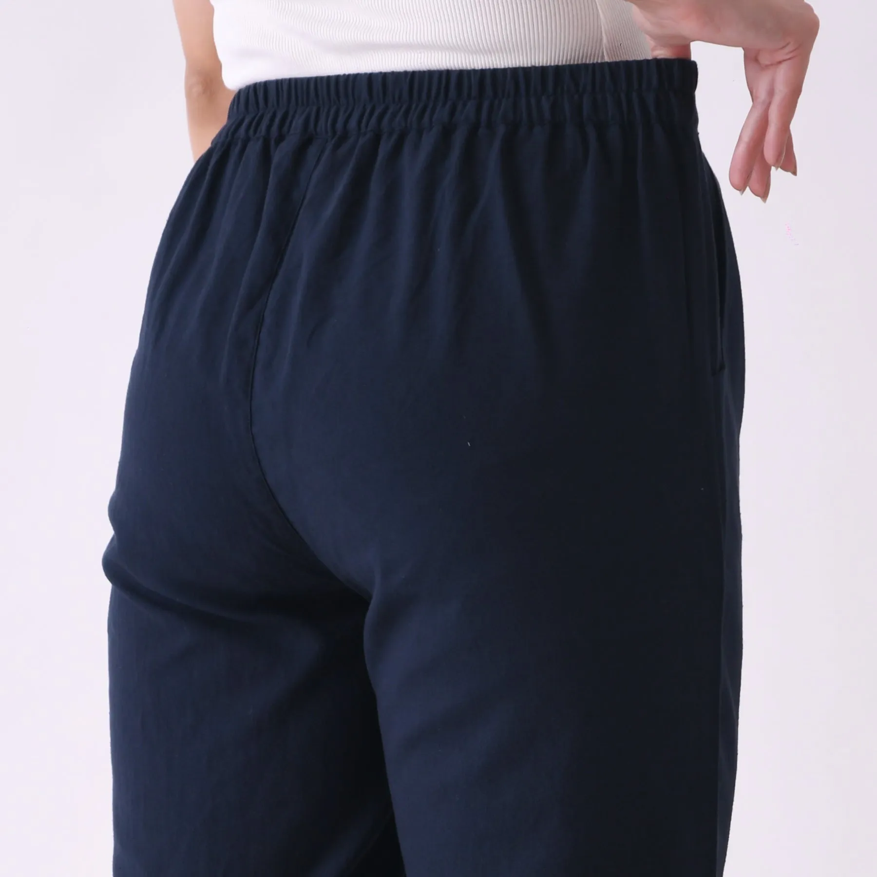 Navy Cotton AMPM Pants