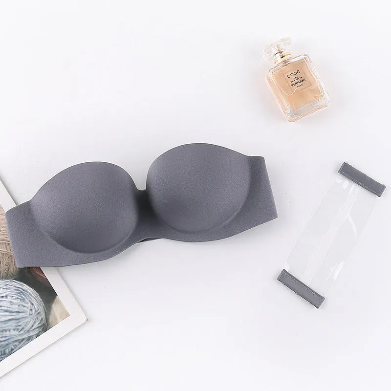 Non-Slip Strapless Invisible Push-up Wireless Bra