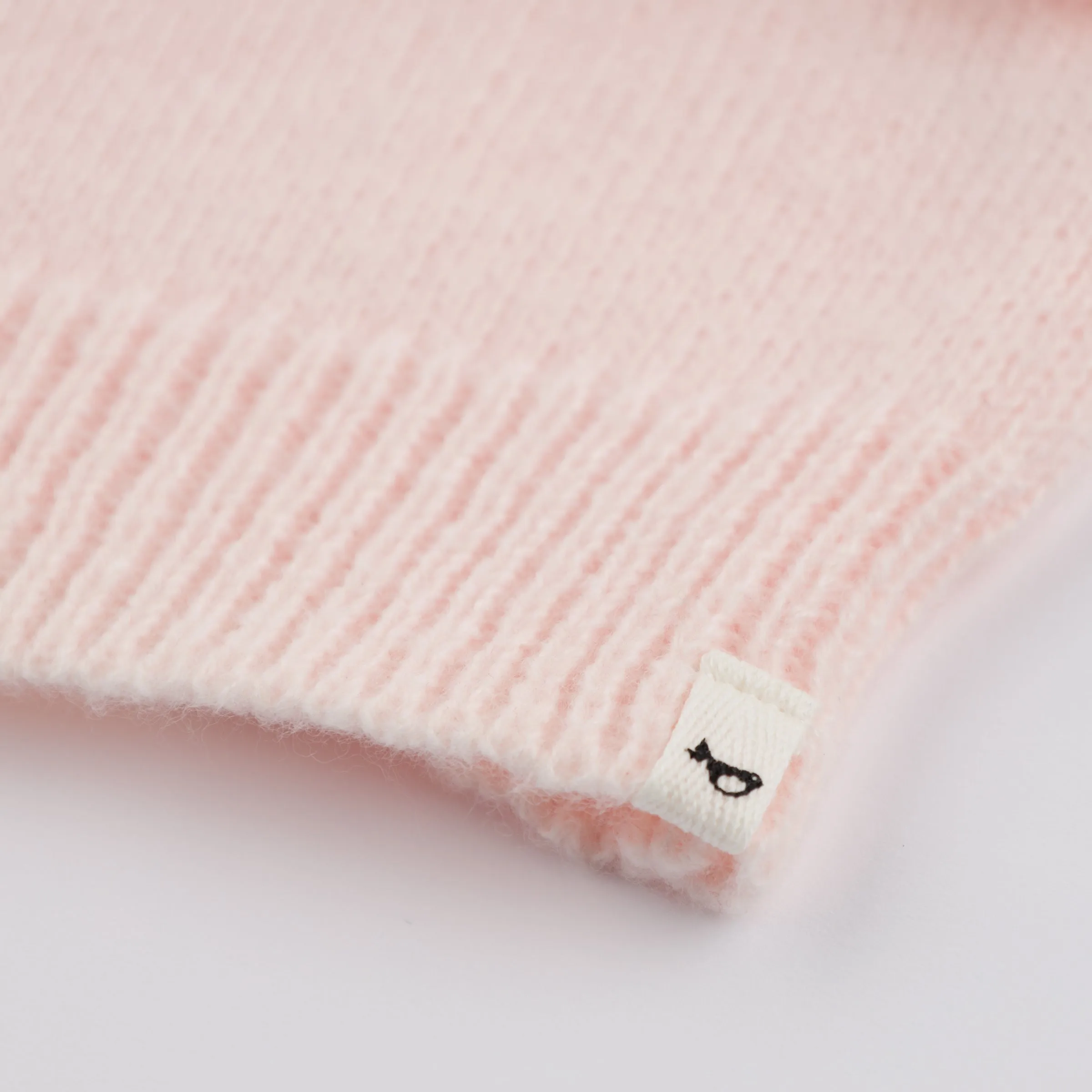 oh baby! Crew Neck Sweater - Cream Heart - Baby Pink