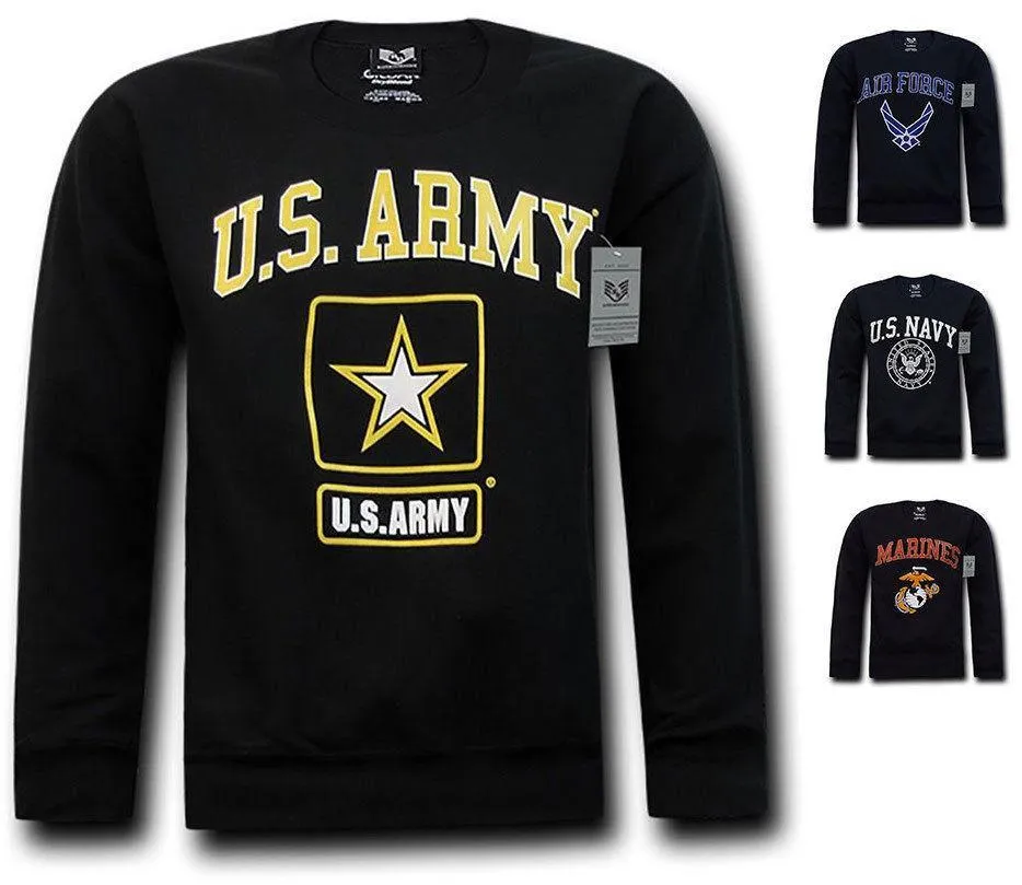 Rapid Dominance Crewneck Sweatshirt Pullover Long Sleeve Military Navy T-Shirts Tees!!