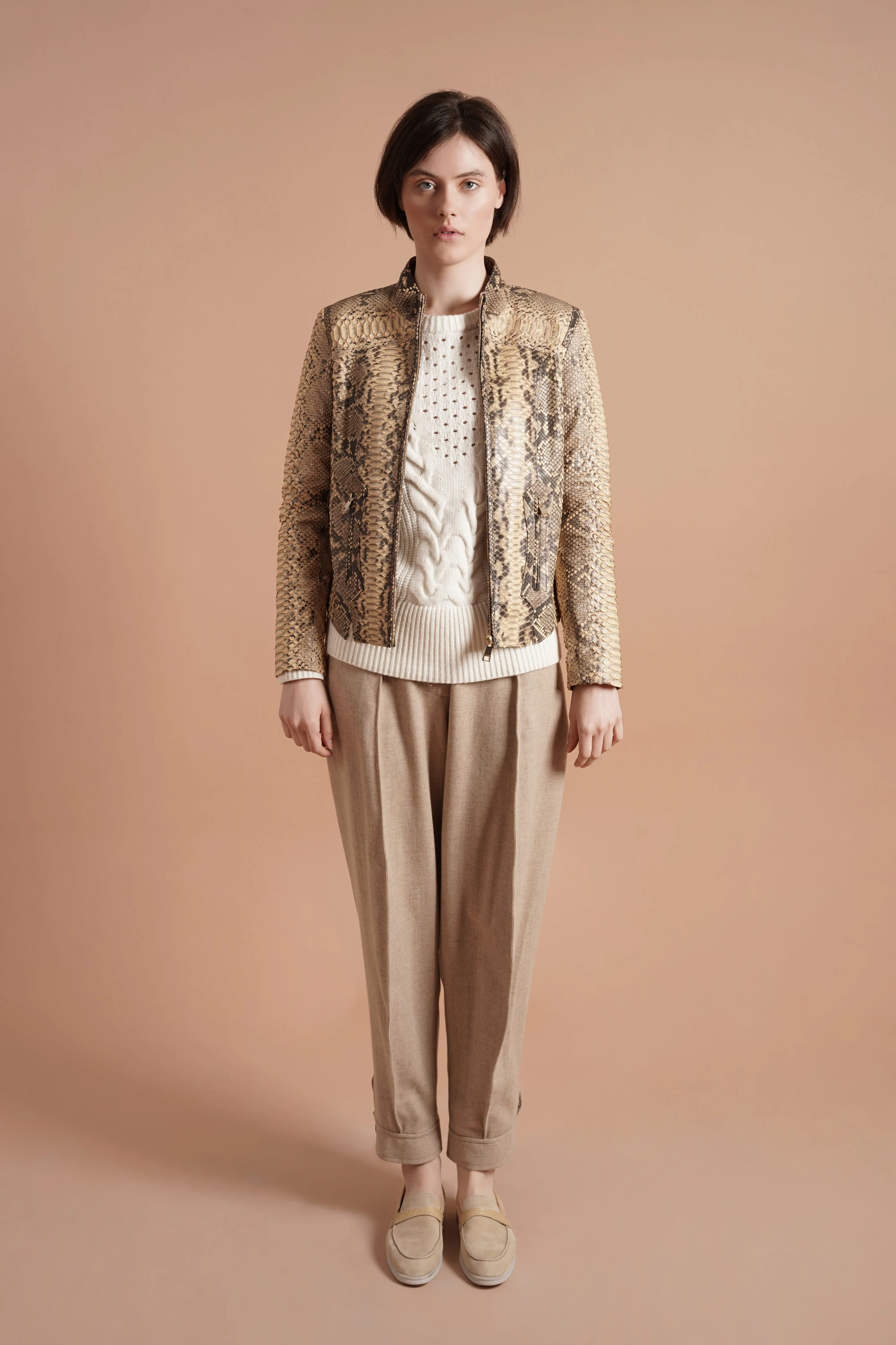 Safari Chic Python Jacket