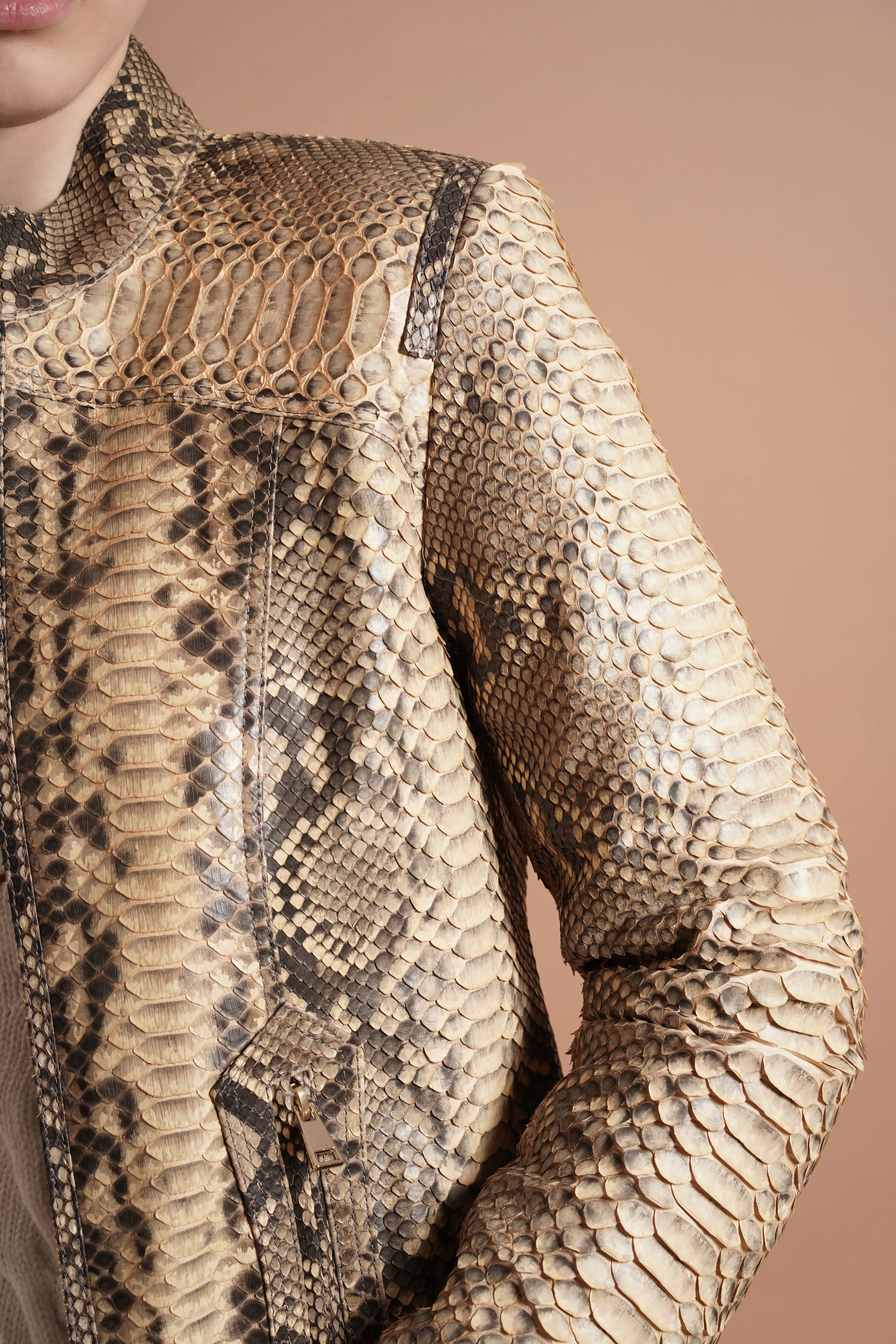 Safari Chic Python Jacket