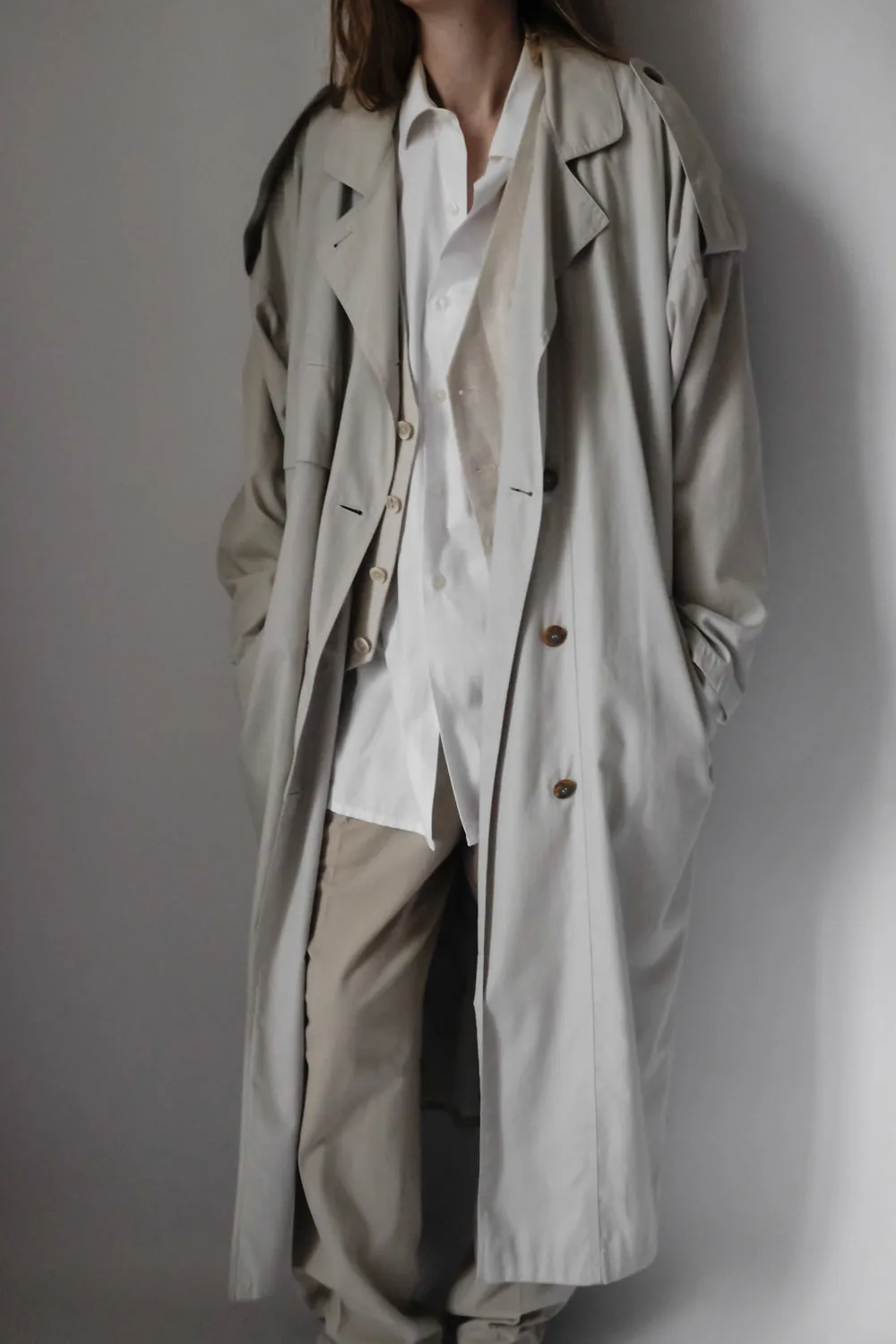 STONE CLASSIC VINTAGE TRENCH COAT