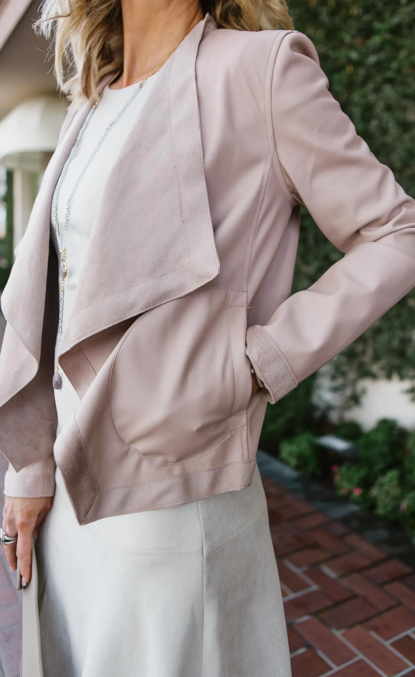 Teagan Drape Front Jacket