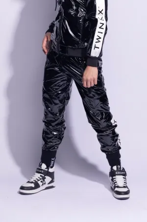 Y2050 pants I black/white I PVC